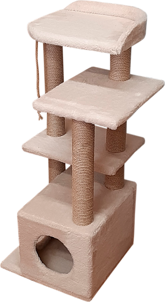 Изображение товара Комплекс для кошек Cat House Акация 1.00 (джут бежевый)