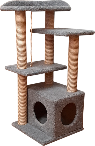 Изображение товара Комплекс для кошек Cat House Акация 1.00 (джут серый)