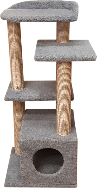 Изображение товара Комплекс для кошек Cat House Акация 1.00 (джут серый)