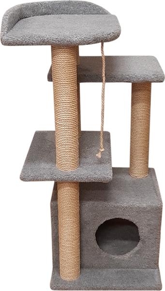 Изображение товара Комплекс для кошек Cat House Акация 1.00 (джут серый)