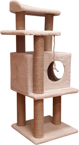 Изображение товара Комплекс для кошек Cat House Сирень 1.08 (джут бежевый)
