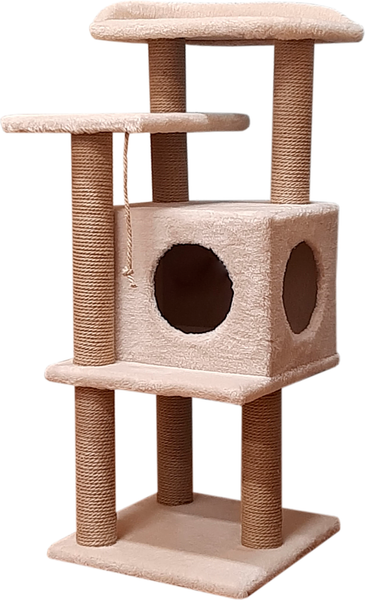 Изображение товара Комплекс для кошек Cat House Сирень 1.08 (джут бежевый)