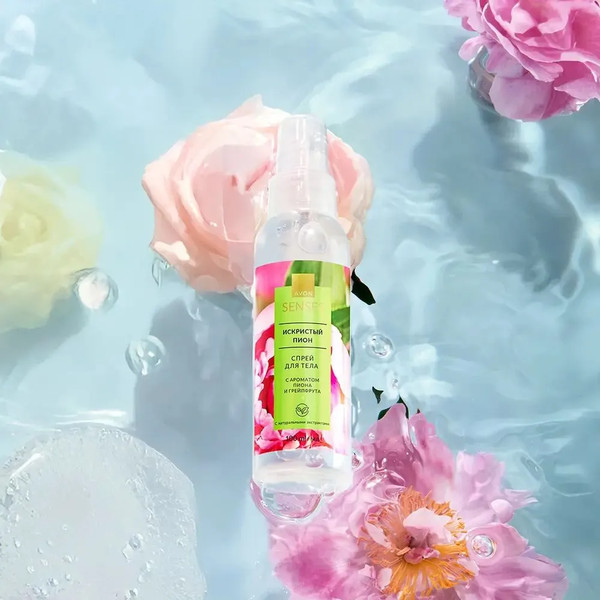 Изображение товара Спрей для тела Avon Искристый пион (100мл)