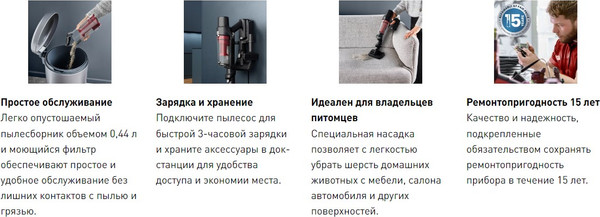 Изображение товара Вертикальный пылесос Tefal TY6A75WO