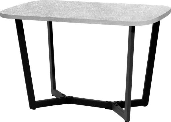 Изображение товара Обеденный стол Millwood Лофт Мюнхен Л 1200х700х750 / 40668_bet_ch_33 (бетон/металл черный)