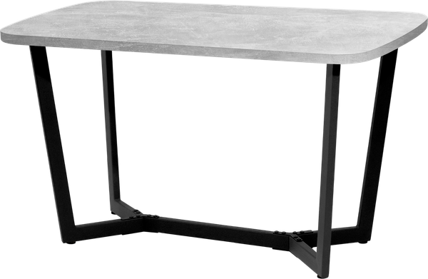 Изображение товара Обеденный стол Millwood Лофт Мюнхен Л 1300х800х750 / 40895_bet_ch (бетон/металл черный)