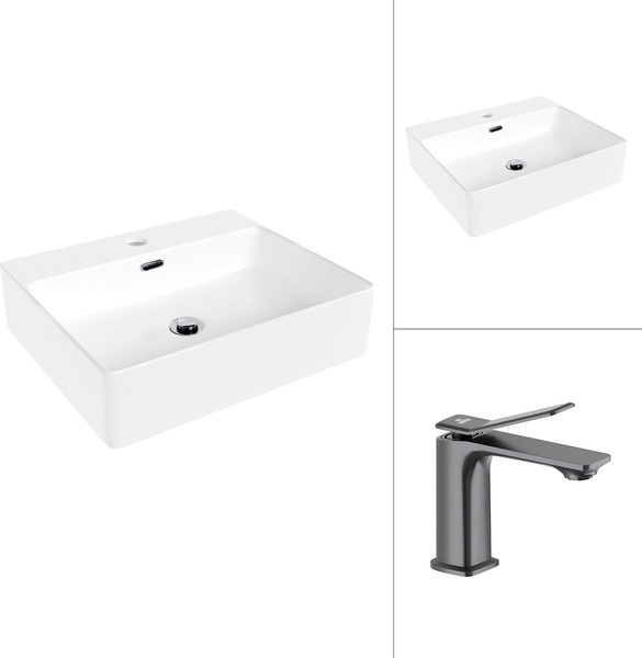 Изображение товара Умывальник со смесителем Lauter 21478 + Allure 21CK618QP