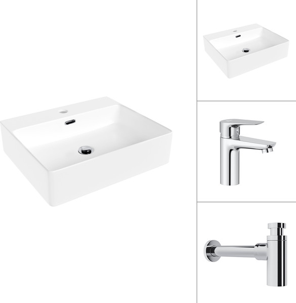 Изображение товара Умывальник со смесителем Lauter 21478 + Awe 21CK128C с сифоном 21635CH (хром)