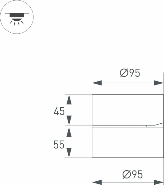 Изображение товара Точечный светильник Arlight SP-RONDO-FLAP-R95-16W Day4000 WH 110deg / 026481