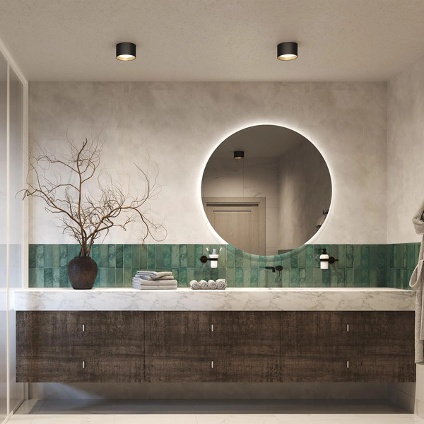 Изображение товара Точечный светильник Arlight SP-BISCOTTO-R120-12W Warm3300-MIX BK 80deg / 055010