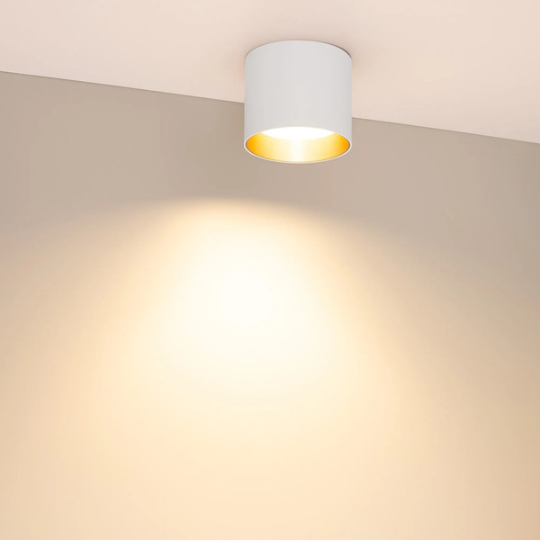 Изображение товара Точечный светильник Arlight SP-BISCOTTO-R90-8W Warm3300-MIX WH-GD 80deg / 054912