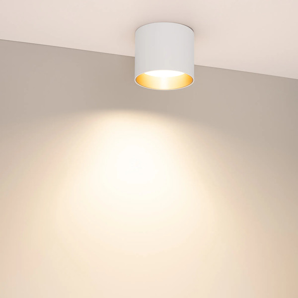 Изображение товара Точечный светильник Arlight SP-BISCOTTO-R90-8W Warm3300-MIX WH-GD 80deg / 054912