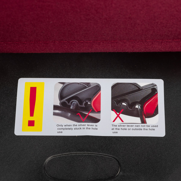 Изображение товара Детский шезлонг NINO Aria балансирующий (бордовый)