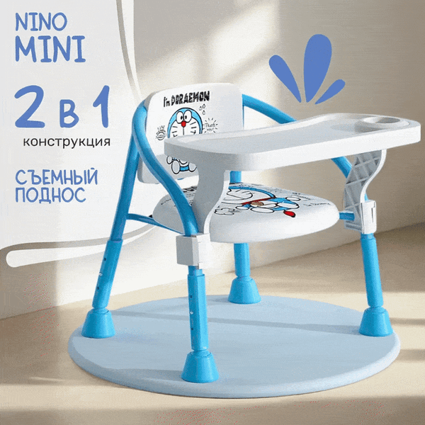Изображение товара Стульчик для кормления NINO Mini (голубой)