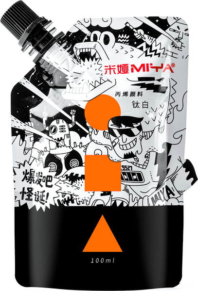 Изображение товара Акриловая краска Himi YC.100DB.022X (100мл, оранжевый)