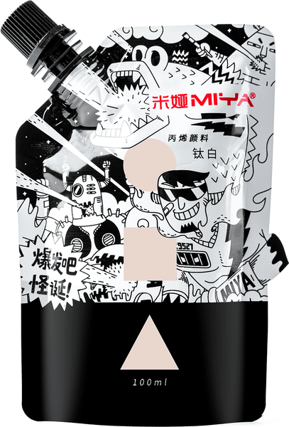 Изображение товара Акриловая краска Himi YC.100DB.058X (100мл, лунный серый)