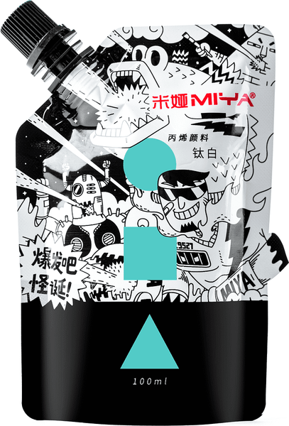 Изображение товара Акриловая краска Himi YC.100DB.059X (100мл, умеренно-бирюзовый)