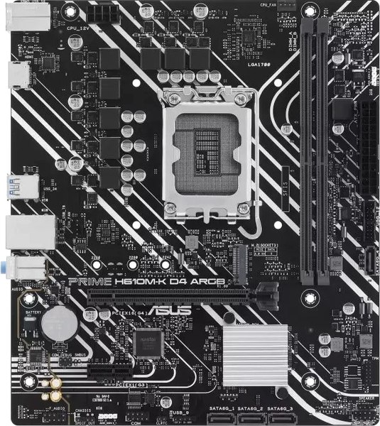 Изображение товара Материнская плата Asus Prime H610M-K D4 ARGB