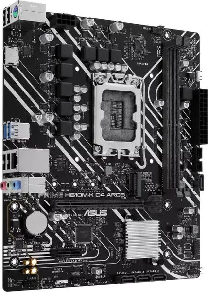 Изображение товара Материнская плата Asus Prime H610M-K D4 ARGB