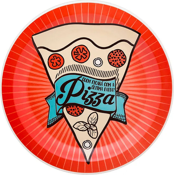 Изображение товара Тарелка столовая обеденная Oxford J02B-6801 (красный)