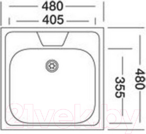 Изображение товара Мойка кухонная Kromevye N 244