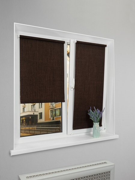 Изображение товара Рулонная штора Lm Decor Урбан LM 40-09 52x160 (темно-коричневый)