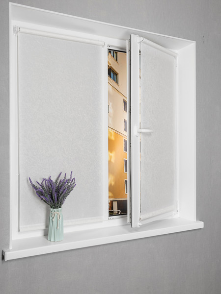 Изображение товара Рулонная штора Lm Decor Жаккард LM 66-01 120x170 (белый)