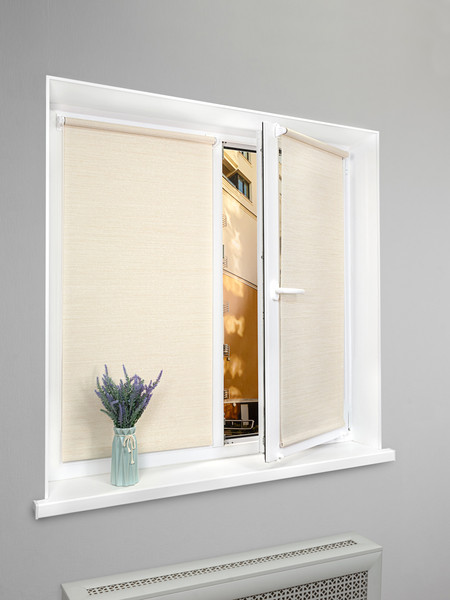 Изображение товара Рулонная штора Lm Decor Жаккард LM 66-02 160x170 (кремовый)