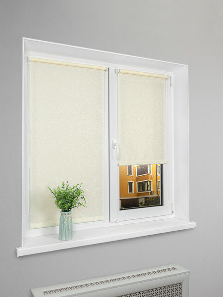 Изображение товара Рулонная штора Lm Decor Жаккард LM 66-02 61x160 (кремовый)