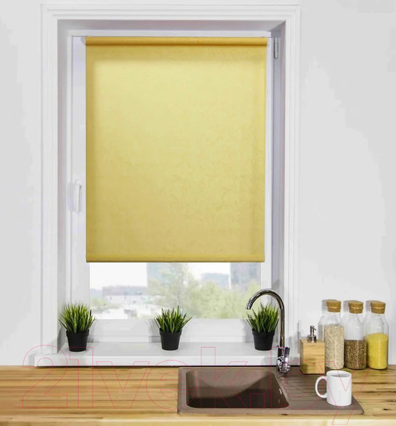 Изображение товара Рулонная штора Lm Decor Жаккард LM 66-03 140x170 (желтый)