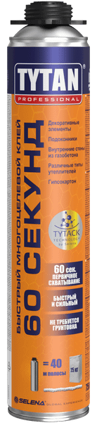 Изображение товара Клей-пена Tytan Professional 60 секунд (750мл)