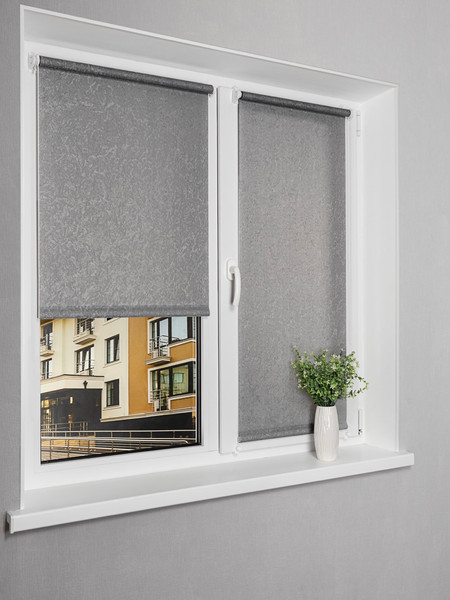 Изображение товара Рулонная штора Lm Decor Жаккард LM 66-05 100x160 (серый)