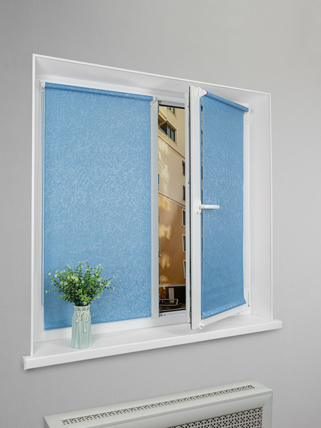 Изображение товара Рулонная штора Lm Decor Жаккард LM 66-06 120x170 (голубой)