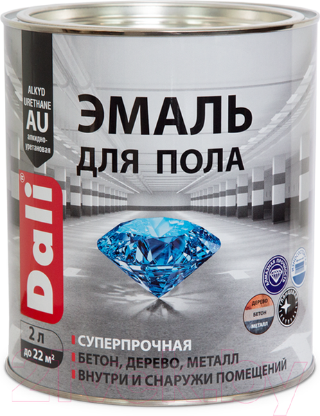 Изображение товара Эмаль DALI Для пола (2л, красно-коричневый)