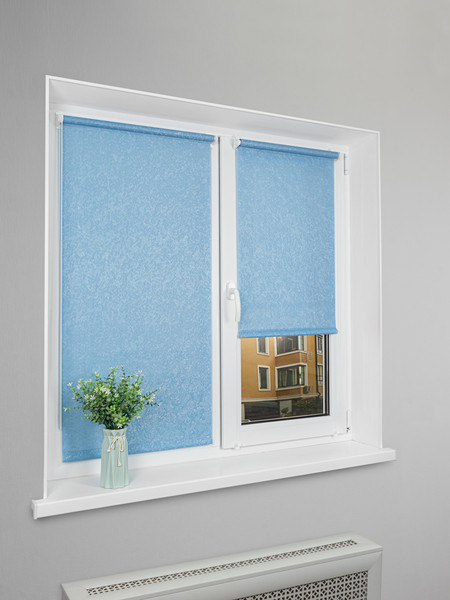 Изображение товара Рулонная штора Lm Decor Жаккард LM 66-06 57x160 (голубой)
