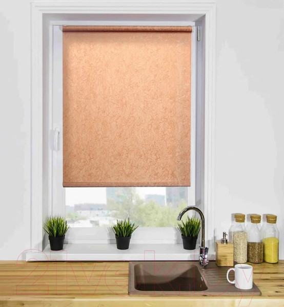 Изображение товара Рулонная штора Lm Decor Жаккард LM 66-07 43x160 (терракот)