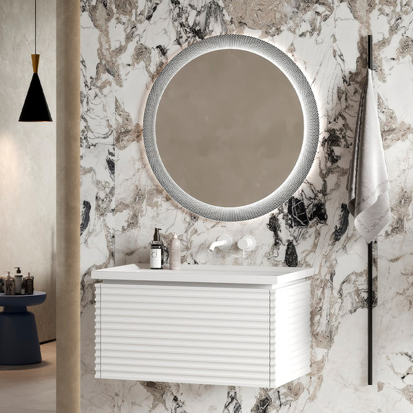 Изображение товара Зеркало Belux Тиволи В 105 (1, белый глянцевый)