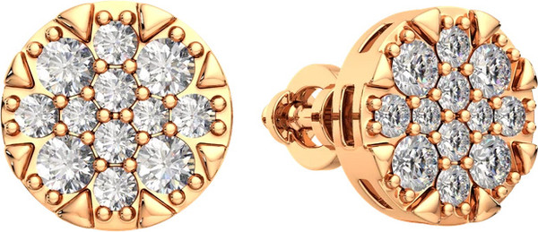 Изображение товара Комплект ювелирных украшений из розового золота ZORKA Серьги 310644.14K.R, подвеска 440369.14K.R, кольцо 280010.9K.R (р.18)