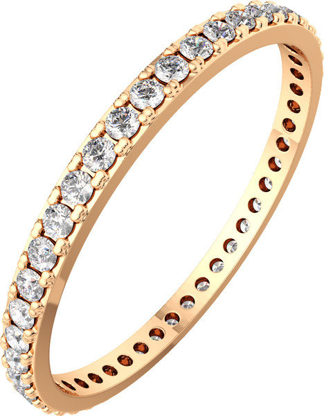 Изображение товара Комплект ювелирных украшений из розового золота ZORKA Серьги 310644.14K.R, подвеска 440369.14K.R, кольцо 280010.9K.R (р.18)