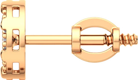 Изображение товара Комплект ювелирных украшений из розового золота ZORKA Серьги 310644.14K.R, подвеска 440369.14K.R, кольцо 280010.9K.R (р.18)