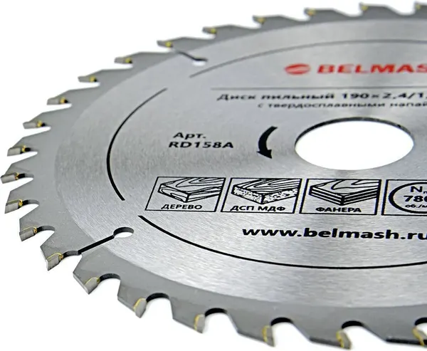 Изображение товара Пильный диск БЕЛМАШ 190x2.4/1.5x30 36Т / RD158A