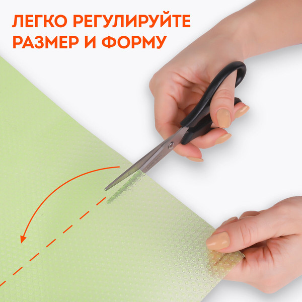 Изображение товара Набор ковриков для кухонного ящика Daswerk Универсальные / 609605 (6шт, салатовый)