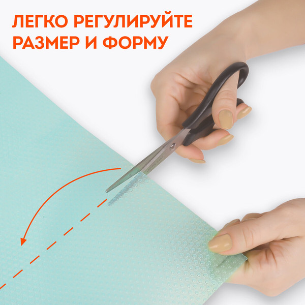 Изображение товара Набор ковриков для кухонного ящика Daswerk Универсальные / 609606 (6шт, бирюзовый)