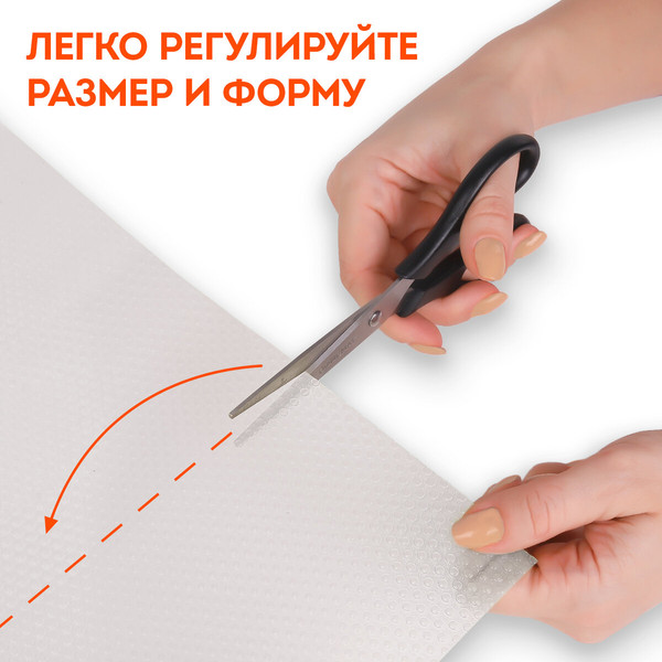 Изображение товара Набор ковриков для кухонного ящика Daswerk Универсальные / 609604 (6шт, прозрачный)