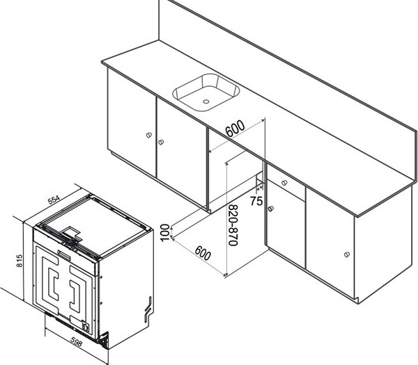 Изображение товара Посудомоечная машина Weissgauff BDW 6038 Infolight