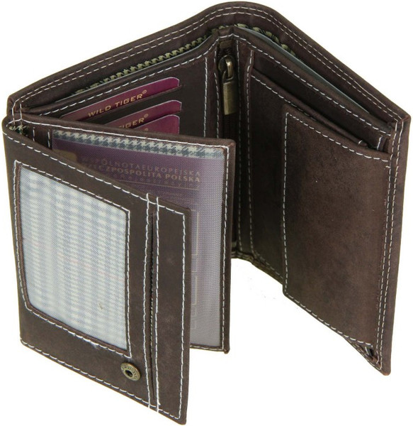 Изображение товара Портмоне Wild Tiger AM-28-034 (темно-коричневый)