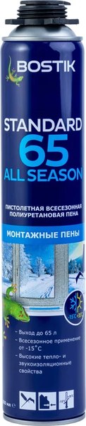 Изображение товара Пена монтажная Bostik Standard 65 All Season (800мл)