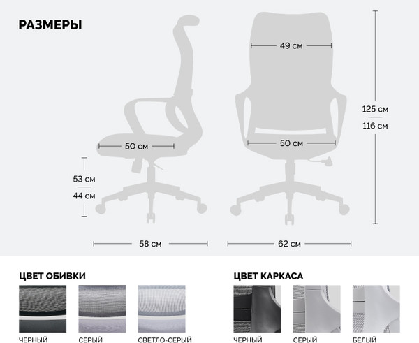 Изображение товара Кресло офисное Sparx FX-5 Ventura (Grey)