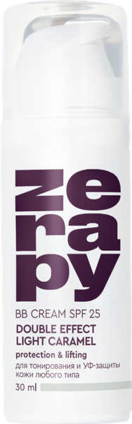 Изображение товара BB-крем Zerapy Двойной эффект тон светлая карамель (30мл)