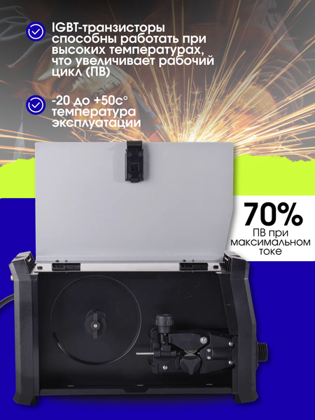 Изображение товара Полуавтомат сварочный Ресанта САИПА-22В/160АП MIG (65/219)